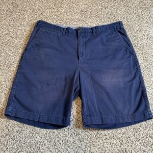 Polo Ralph Lauren Relaxed Fit Chino Shorts Mens Size 38 Navy Twill 10" Inseam